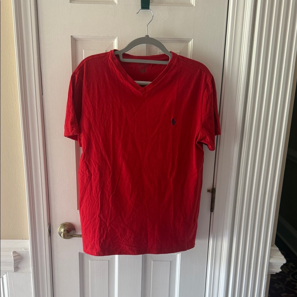 Polo Ralph Lauren Red V-Neck Tee